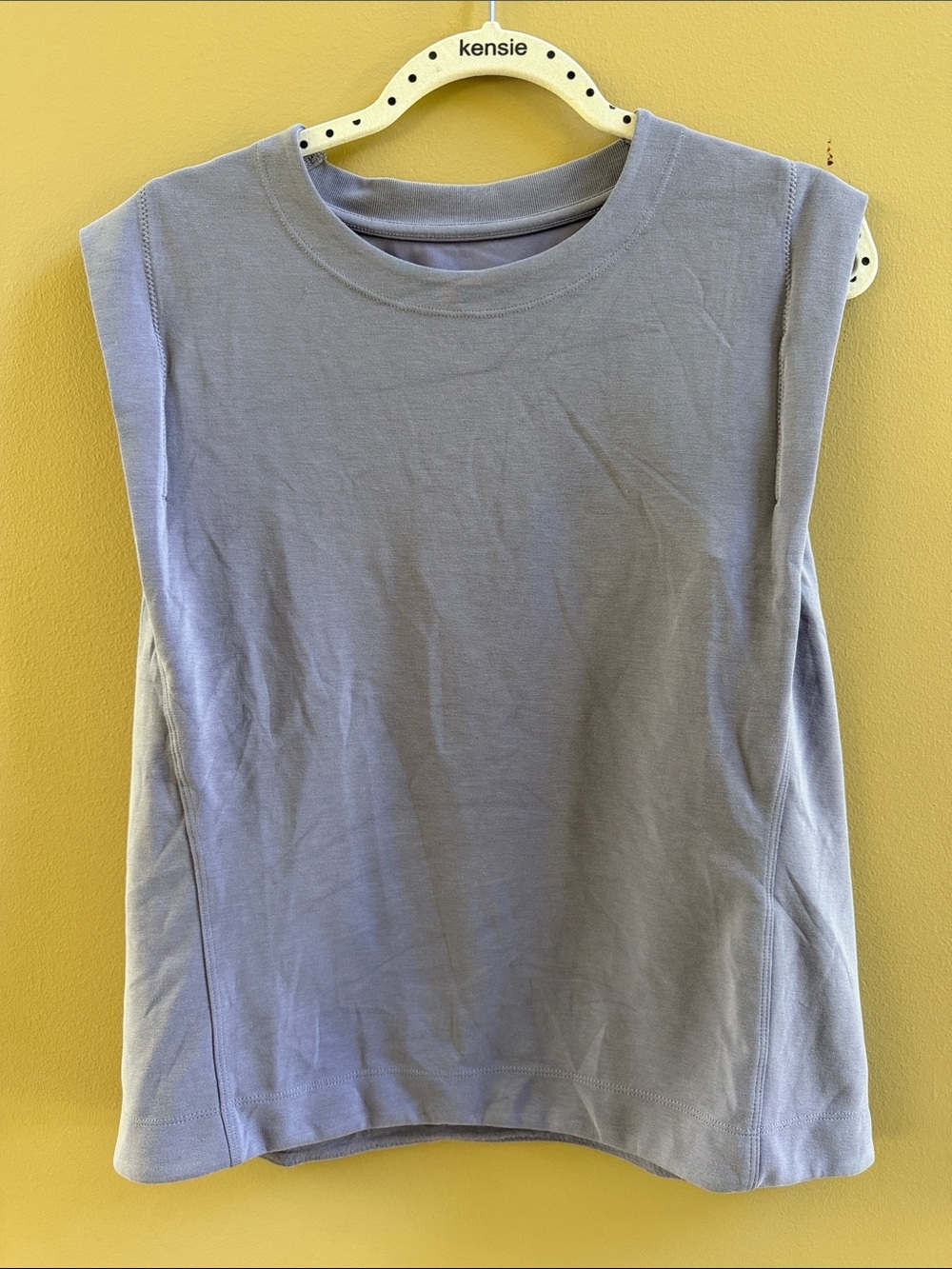 Kensie Lavender Sleeveless Crewneck Tank Top